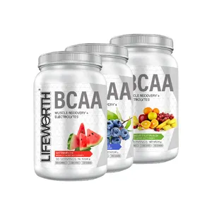 LIFEWORTH 개인 상표 스포츠 보충 전 운동 체육관 글루타미나 500g bcaa 분말 2:1:1