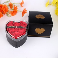 Bunga Sabun AIDA Bentuk Hati Buatan Tangan Grosir, Hadiah Mewah untuk Ulang Tahun, Hari Jadi, Hari Valentine
