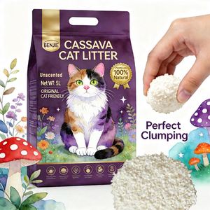 Arena para Gatos de Yuca Ecológica, Desechable por el Inodoro, Fácil de Limpiar, de Marca Blanca, con Muestras Gratuitas de Fábrica con 25 Años de Experiencia Profesional - Product Image 1