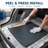 Mousse d'absorption acoustique XPE 50x80cm à faible fréquence, feuille de mousse de caoutchouc auto-adhésive de 5mm pour insonorisation automobile, isolation pour portes et sols