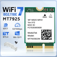 Carte sans fil avec chipset MT7925 pour ordinateurs portables, mini PC, module intégré, tri-bande, faible consommation, interface Ngff M.2, module sans fil