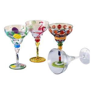 Mayorista Pintado a Mano <span class=keywords><strong>Margarita</strong></span> Vaso Único Y Decorativo <span class=keywords><strong>Margarita</strong></span> Vasos Restaurante Whisky Copa Blanco Rojo Caja Fiesta - Product Image 2