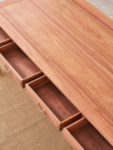 Mesa de Té Rectangular de Madera Maciza de Sándalo, Estilo Chino Moderno, con Unión de Mortaja y Espiga, Diseño Grande con Motivo de Frutas para THX-CZ-Y063-2 - Product Image 5