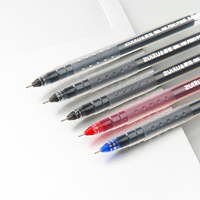 Stylo gel Signature d'étudiant simple de grande valeur en noir bleu rouge-Stylos d'écriture géants de grande capacité en gros