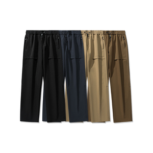 Pantalon de sport d'été en soie glacée Joker pour hommes, résistant aux éclaboussures d'eau, léger, respirant et ample. - Product Image 6