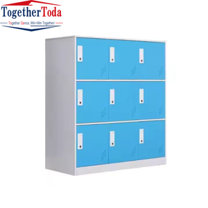 Armoire de rangement en métal coloré de petite taille, fournie par l'usine, ensemble organisateur de sacs d'école pour étudiants ou usage en salle de sport - Product Image 4
