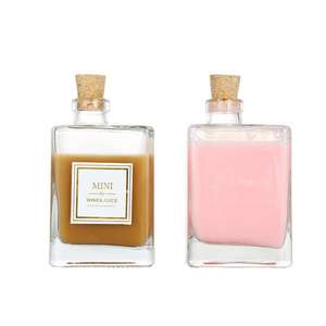 Vente en gros 280ml petite bouteille en verre <span class=keywords><strong>de</strong></span> jus café infusé à froid boisson vin boire <span class=keywords><strong>lait</strong></span> thé eau bouteille en verre clair - Product Image 1