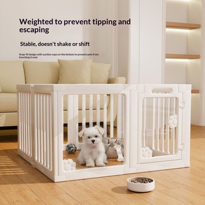 Cerca para Cães, Portão Interno, Barreira de Segurança, Adequado para Animais de Estimação, Cães Pequenos, Uso Doméstico, Polietileno de Alta Densidade, Transparente, Moderno, com Botão - Product Image 2