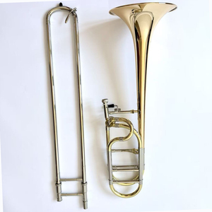 Trombone Ténor Professionnel <span class=keywords><strong>en</strong></span> Laiton Rose, Cloche Détachable, Vente Directe Usine pour Magasins <span class=keywords><strong>de</strong></span> Musique - Product Image 3