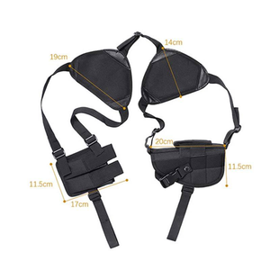 Bolsa táctica ajustable de poliéster suave para hombro, portacargador multiusos, funda portátil para axila, bolsa oculta para exteriores con cremallera - Product Image 4