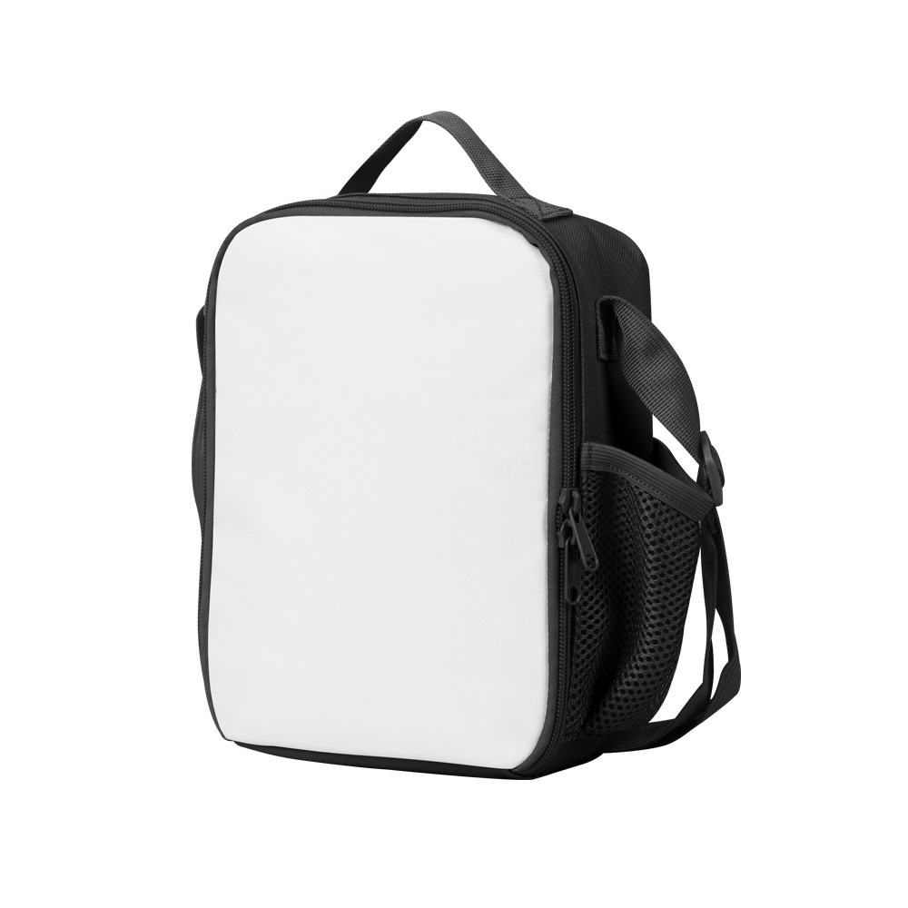 Детская сублимационная сумка для ланча без рисунка со съемным клапаном, легко печать с держателем для бутылки с водой