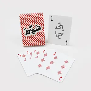 Cartas de juego de Arabia, estuche de plástico de diseño personal de alta calidad, impresión personalizada, póker, show de magia de casino