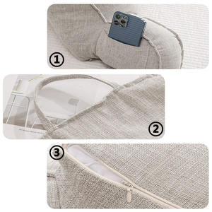 Oreiller doux, <span class=keywords><strong>coussin</strong></span> de chevet, protection du dos pour la lecture, <span class=keywords><strong>coussin</strong></span> de canapé, oreiller pour femmes enceintes - Product Image 5