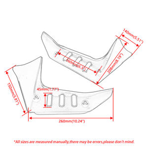 Couvercle de protection latéral de radiateur en plastique ABS pour moto, compatible avec Kawasaki <span class=keywords><strong>Z</strong></span> <span class=keywords><strong>750</strong></span> Z750 <span class=keywords><strong>2004</strong></span> 2005 2006 2007 - Product Image 2