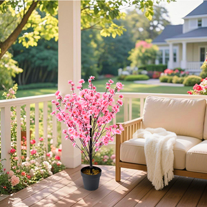 Árbol de Melocotón Artificial de 3/4/5 Pies, Planta de Melocotón Artificial en Maceta, Sin Mantenimiento, Decoración <span class=keywords><strong>para</strong></span> Hogar, Hotel u Oficina - Product Image 5