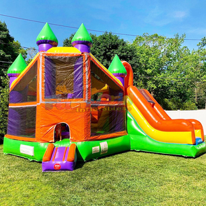 Wholesale commercial kids pvc large bouncy castle combo jumper bounce house <b>inflatable</b> water slide - Product Image 5