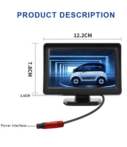 Monitor Portatile per Auto da 4.3 Pollici TFT con Presa Accendisigari per <span class=keywords><strong>Camper</strong></span> e Retromarcia - Product Image 5