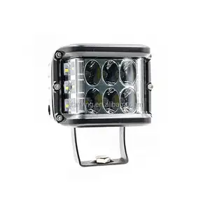 Usine de gros 4 pouces côté tireur lumière de travail 30W clignotant stroboscope LED feu de conduite pour camions véhicule tout-terrain 4x4