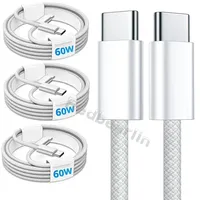 Kabel Charger Tipe C ke Tipe C 60W, Adaptor Daya USB C 20W, Kabel Data Pengisian Cepat untuk iPhone 18 17 16 Pro Max untuk Samsung