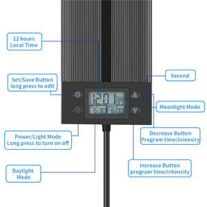 Đèn trồng cây <span class=keywords><strong>LED</strong></span> Fullagin 5 feet 3 feet, tự động bật/tắt thông minh, màn hình LCD, quang phổ đầy đủ WRGB, đèn <span class=keywords><strong>LED</strong></span> trồng cây thủy sinh cho bể cá - Product Image 5