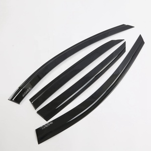 Accesorios Exteriores, Parasoles Laterales para Ventanas, Visera para Lluvia, Visera para Puerta, Cromado Negro para Sedán 3 2019 - Product Image 4