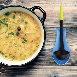 Mutfak eşyaları ısı dayanıklı gıda sınıfı silikon kaşık standı istirahat raf tutucu - Product Image 5