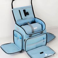 Valise à roulettes pour machine à coudre, certifiée BSCI, avec compartiment amovible, sac de transport à roulettes, sac fourre-tout à roulettes