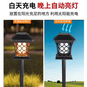 Lámpara Solar de Jardín con Forma de Dragón de Fuego, Lámpara Decorativa para Exteriores, Farol para Caminos - Product Image 4