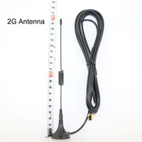 Antenne WiFi LTE 4G omnidirectionnelle verticale à fixation magnétique 700-2700 MHz 2,4 GHz avec câble RG174 de 3 mètres pour connecteur