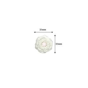 Nouveau modèle 2026 – Accessoires 3D en caoutchouc façon croco – Boucles de chaussures détachables élégantes motif floral <span class=keywords><strong>blanc</strong></span> cassé avec breloque - Product Image 5