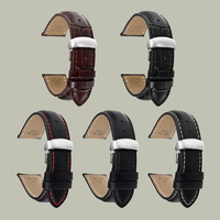Gran oferta de correa de cuero genuino Compatible con Tissott Seko S Watch 19mm 20mm correa de reloj de cuero de vaca venta directa de fábrica