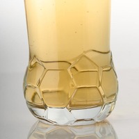 Vente flash : Verre à bière en forme de trophée de coupe d'Europe en verre de 418 ml, gobelet à vin, coupe à cocktail de football mondial