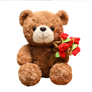 Ours en peluche personnalisé sur le thème du football, ours <span class=keywords><strong>docteur</strong></span>, coussin en peluche avec rembourrage en coton PP pour la Saint-Valentin - Product Image 5