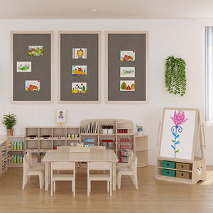 Juego de Mesa y Sillas de Plástico para Niños, para Guardería y Jardín de Infancia, Diseño Moderno, Muebles Duraderos y Ecológicos - Product Image 1