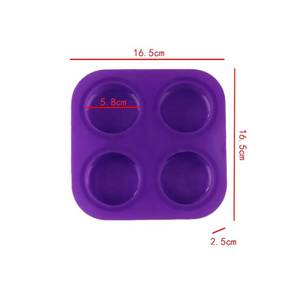 3D 4-Holes Ball Half Sphere <b>Silicone</b> Mold DIY <b>Baking</b> Pudding Mousse Cake Tools Kitchen Eco-Friendly - Product Image 2