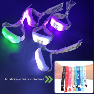 Pulseras Led brillantes con Control remoto vibratorio de concierto promocional, pulseras Led luminosas ajustables de tela Nfc Rfid iluminadas - Product Image 5