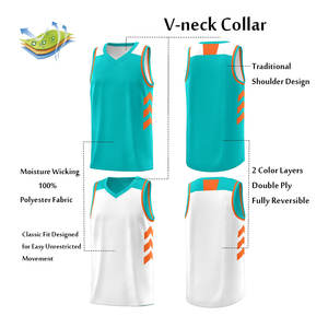 Camiseta de Baloncesto Personalizada con Nombre de Equipo, Número y Logotipo, Ropa Deportiva Impresa, Secado Rápido, Transpirable, Uniforme Atlético Unisex - Product Image 2