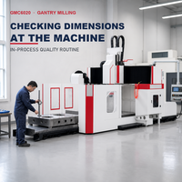Fraiseuse portique GMC6020 à commande CNC, broche BT50, 24 outils ATC, grande capacité