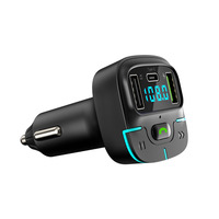 Nouveau chargeur de voiture modulateur BT 5.4 mains libres 20W, adaptateur double USB Type C 2.4A, lecteur MP3 de voiture, radio FM sans fil