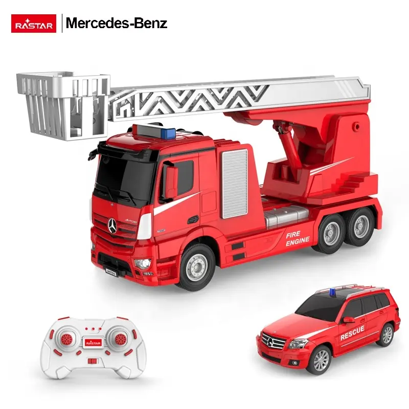 आरटीसी रिमोट कंट्रोल कार आरईसी ट्रक 2.4 जी फायर इंजन खिलौने 1:24 मर्सेडीज-बेंज रेडियो नियंत्रण ट्रक बच्चों रेडियो नियंत्रण कार खिलौने