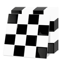 Carreaux muraux 3D Dewoo imperméables et résistants à l'huile pour cuisine et salle de bain, carreaux muraux autocollants vert style métro pour crédence