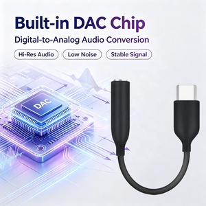 Cable de Audio Auxiliar USB C <span class=keywords><strong>a</strong></span> 3.5mm, <span class=keywords><strong>Adaptador</strong></span> de Auriculares USB Tipo C <span class=keywords><strong>a</strong></span> 3.5mm para Xiaomi y Oppo - Product Image 2