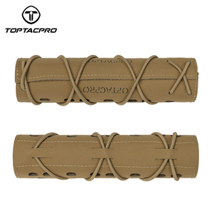 TOPTACPRO 18cm 500D Cordura Camouflage copri soppressore tattico esterno per autodifesa materiale Cordura da 18cm - Product Image 2