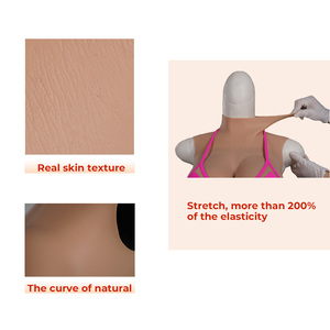 ETA Prótesis de Pechos Falsos Enormes de Silicona con Cuello Alto Copa Z Realista para Cosplay, Sissy, Drag Queen - Product Image 4