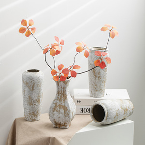 Vintage Style Ceramic Vase With Dual Purpose for Dried Flower Hydroponic Fresh Display Living Room Entryway <b>Decoration</b> - Product Image 2