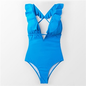 Traje de baño de una pieza sexy de cintura alta para mujer, marca privada, con sujetador push-up y diseño hueco, ideal para la playa. - Product Image 3