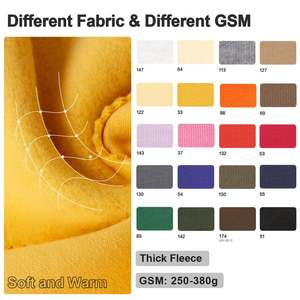 Sweat à capuche d'hiver de haute qualité, 60% coton, 40% polyester, broderie numérique personnalisée, coupe-vent, respirant, écologique, surdimensionné - Product Image 3