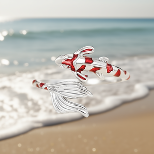 E3705 Anello in Lega a Forma di Animale, Design Carino in Smalto Dorato, Unisex per Uso Quotidiano - Product Image 2