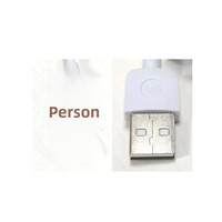 Câble de données USB à usage médical, fourni directement par le fabricant HJQ, avec protection de la queue, une extrémité 4 broches, conducteur en cuivre, gaine en PVC, blindage.