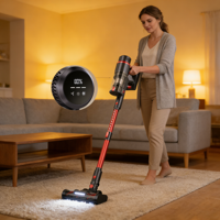 Aspirateur sans fil léger avec filtration HEPA et éclairage LED, puissance maximale de 9 kPa, pour tapis et sols, fabriqué par un fabricant OEM